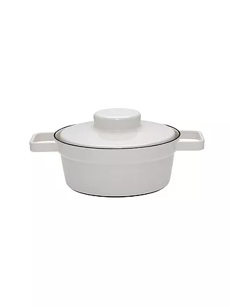RIESS | Emaille Kasserolle mit Deckel "Aromapot - Truehomeware" 20cm 1,2l | grau